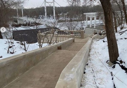 В Оренбург после ремонта Елизаветинский спуск к Уралу пока закрыт В Оренбург после ремонта Елизаветинский спуск к Уралу пока закрыт