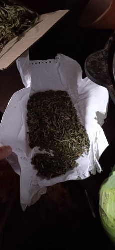 Крупную партию запрещенного вещества и оружие с патронами обнаружили полицейские в Октябрьском районе