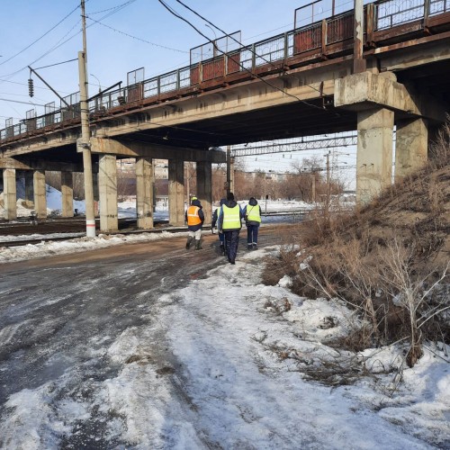 В Оренбурге проводится обследование мостовых сооружений.