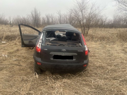 В Сакмаре водитель не справился с управлением и допустил опрокидывание