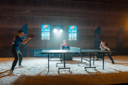 В соляной шахте Оренбуржья прошел турнир по настольному теннису, где был установлен мировой рекорд