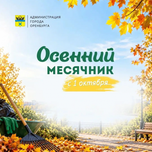 Осенний месячник стартует в Оренбурге Осенний месячник стартует в Оренбурге