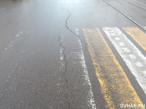 Перепады погоды стали причиной появления трещин dvnovosti