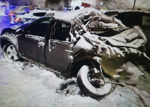 В Орске на улице Тагильской фура собрала четыре автомобиля