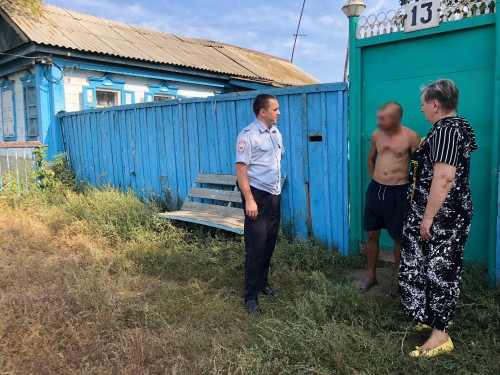 "Один день с участковым" провела член Общественного совета ОМВД России по Саракташскому району