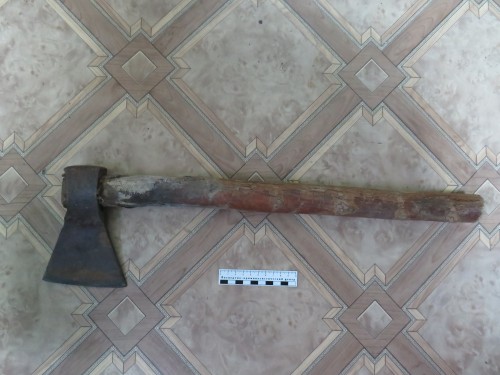 Первомайские полицейские задержали женщину, ударившую своего сожителя топором по голове