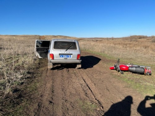 В Красногвардейском районе мотоциклист пытался скрыться от сотрудников полиции