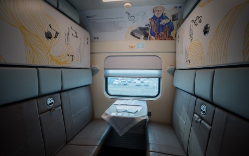 19 апреля на станции Оренбург состоялась презентация второго брендированного туристического вагона региона. 19 апреля на станции Оренбург состоялась презентация второго брендированного туристического вагона региона.