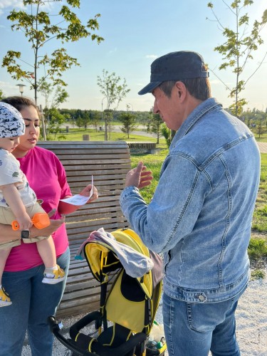 Сотрудники Отд МВД России по Гайскому городскому округу при поддержке членов Общественного совета и добровольной народной дружины присоединились к областной акции «Брось трубку!»