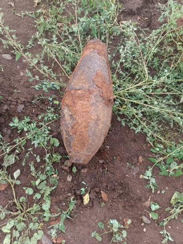 В Оренбурге сотрудником уголовного розыска осуществлялась охрана места обнаружения снаряда