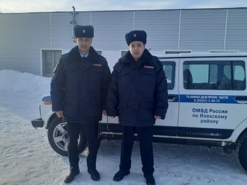 Полицейские Илека спасли мужчину от замерзания