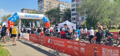 «Сладковско-Заречное» на заезде ко Дню велосипедиста