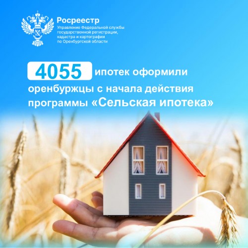 Оренбуржцы оформили больше 4-х тысяч "сельских ипотек" 