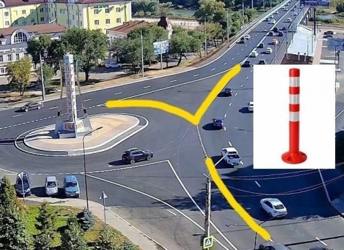 Жители Оренбурга просят столбики и камеру на мосту через Урал